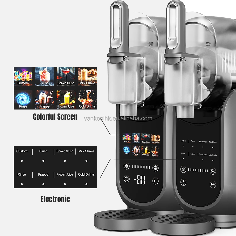 ماكينة طين منزلية 1.8 لتر، علبة واحدة، مصنعة للمشروبات المجمدة ذات 8 أوضاع، معدات هادئة وقابلة للفصل #3