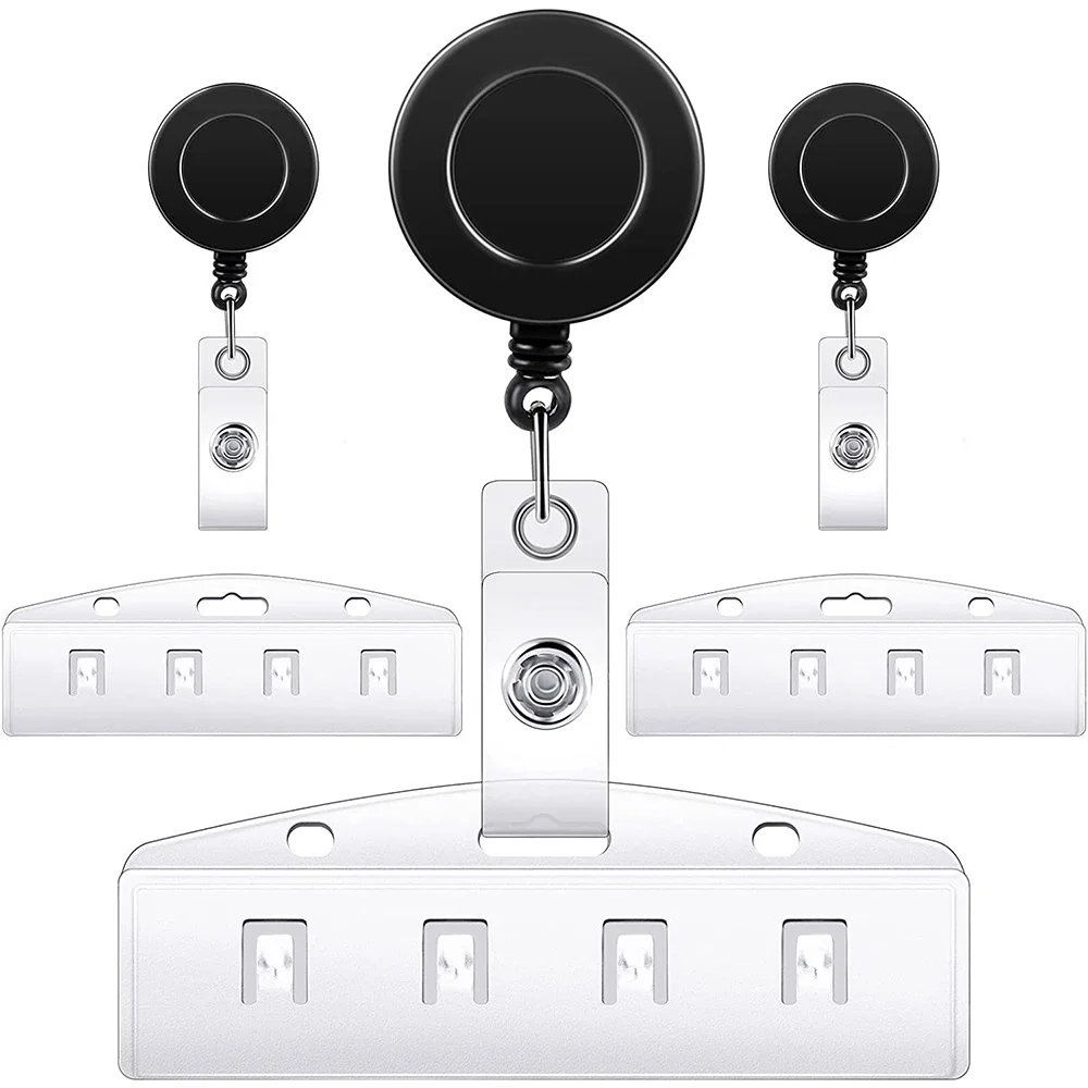 Titular do cartão de identificação para enfermeira, titular do Photocard, suprimentos de cartão de visita, acessório de mesa, carteira, 10pcs