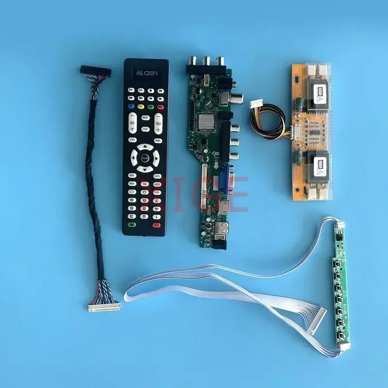 

For LTM200KP01 LTM200KT01 LCD Controller Driver Board DVB Digital Signal Screen 4CCFL Kit 30Pin LVDS 1600*900 IR+AV+USB+HDMI+VGA