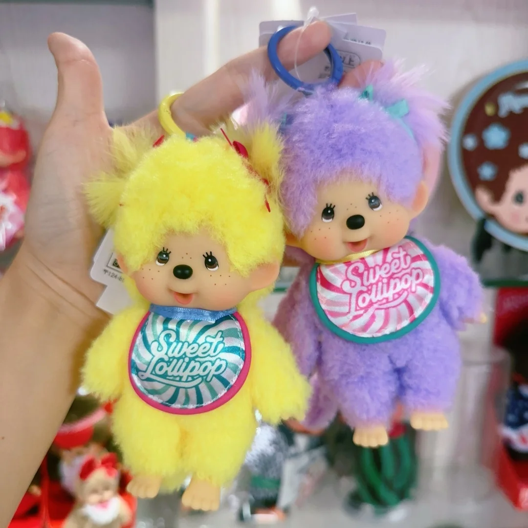 

Genuine Monchhichi New Sweet Lollipop Series Plush Doll Pendant Bag Decoration Toys Kawaii Girls Birthday Gift In Stock Hot