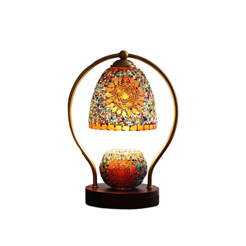 For Vintage Aromatherapy Lamp Bedroom Bedside Lamp Light Luxury Atmosphere Desk Wax Melting Birthday Housewarming Wedding Gift
