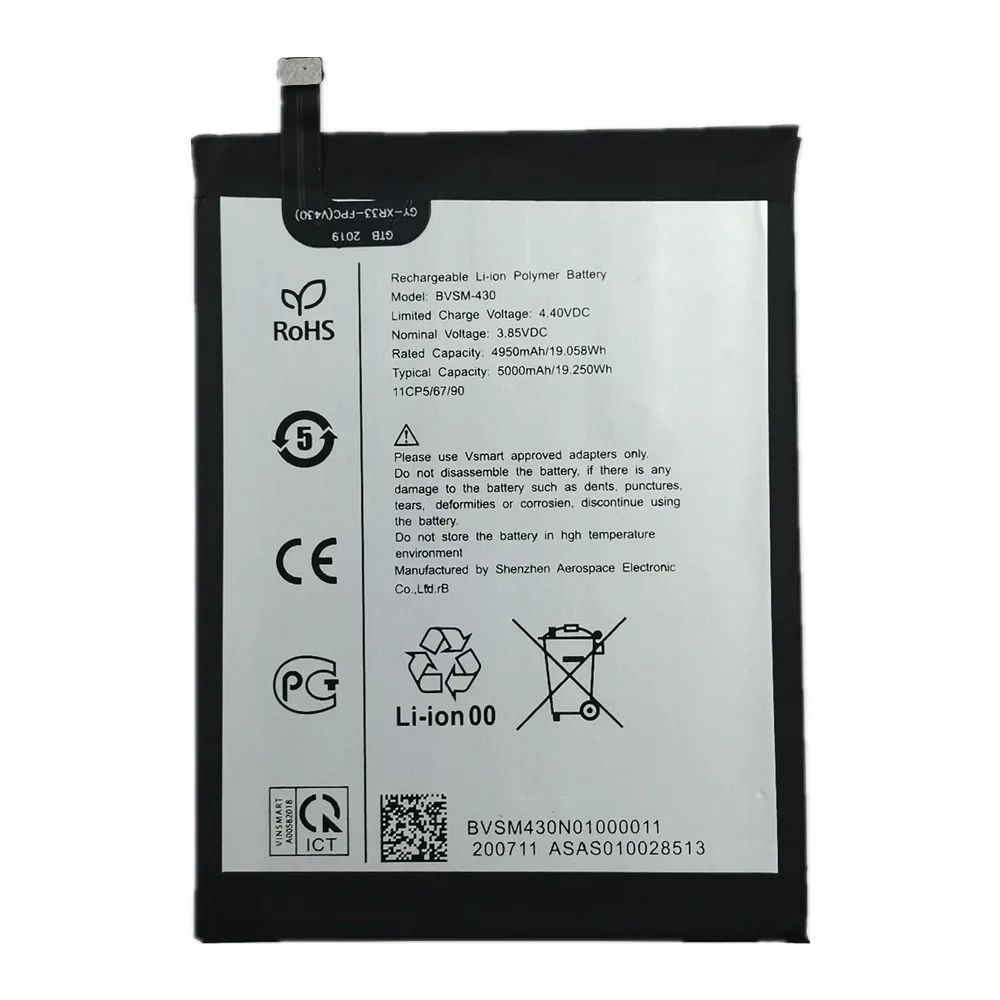 New BVSM 430 Battery For Vsmart joy 3+ / joy 3 plus BVSM-430 BVSM430 5000mAh Bateria Battery Batteries Fast Shipping + Tools