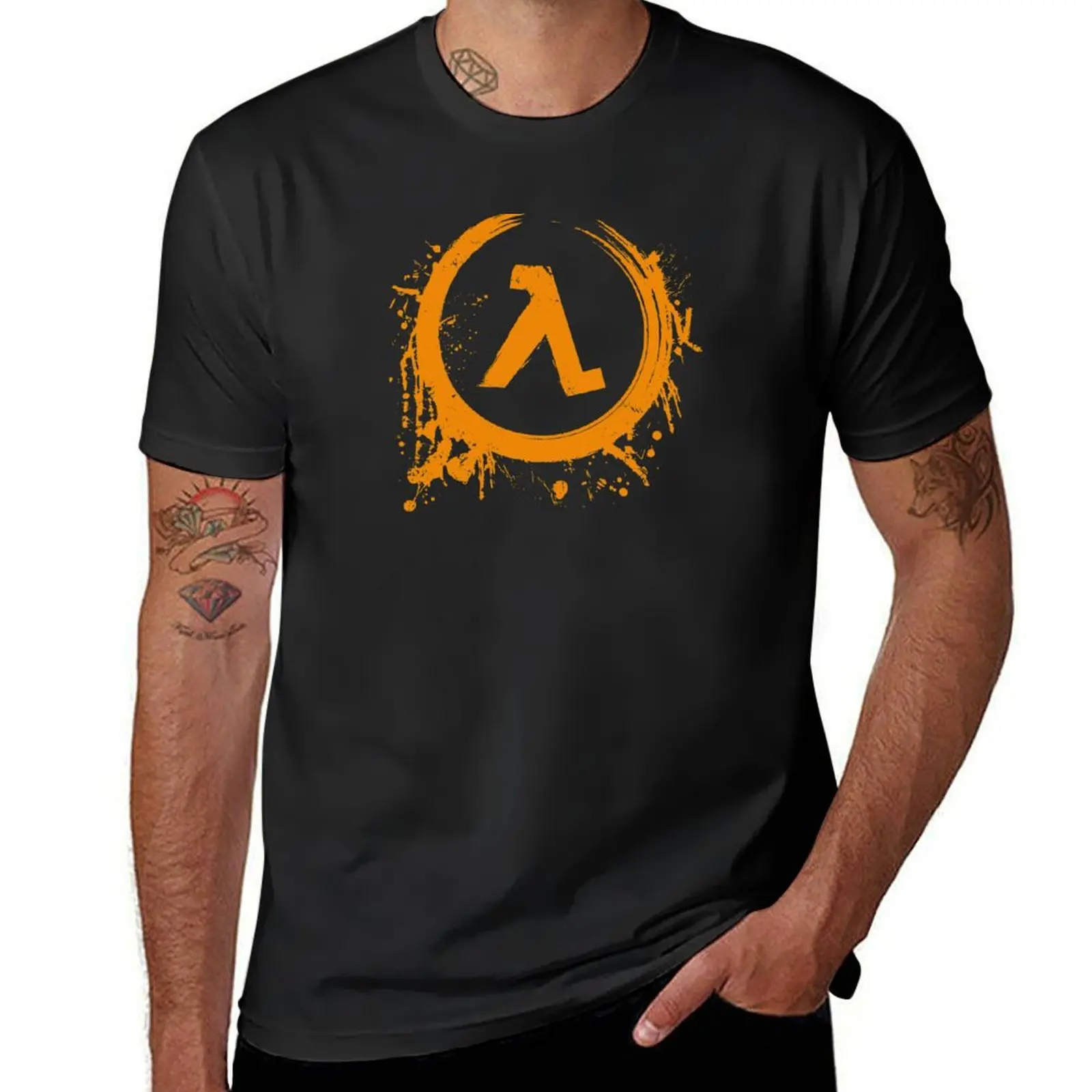 Lambda Symbol T-Shirt summer top blacks mens t shirt graphic