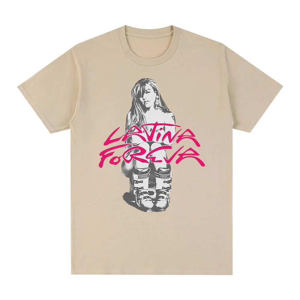 كارول جي تروبيكويتا لاتينا فورفا 2025 ألبوم تي شيرت الرجال النساء الملابس موضة Harajuku تي شيرت عادية القطن س الرقبة تي شيرت #3