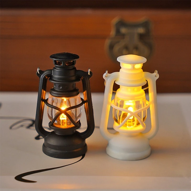 

Mini Retro Simulation Night Light Led Electronic Candle Portable Wind Decorative Atmosphere Pendant Desktop Ornament