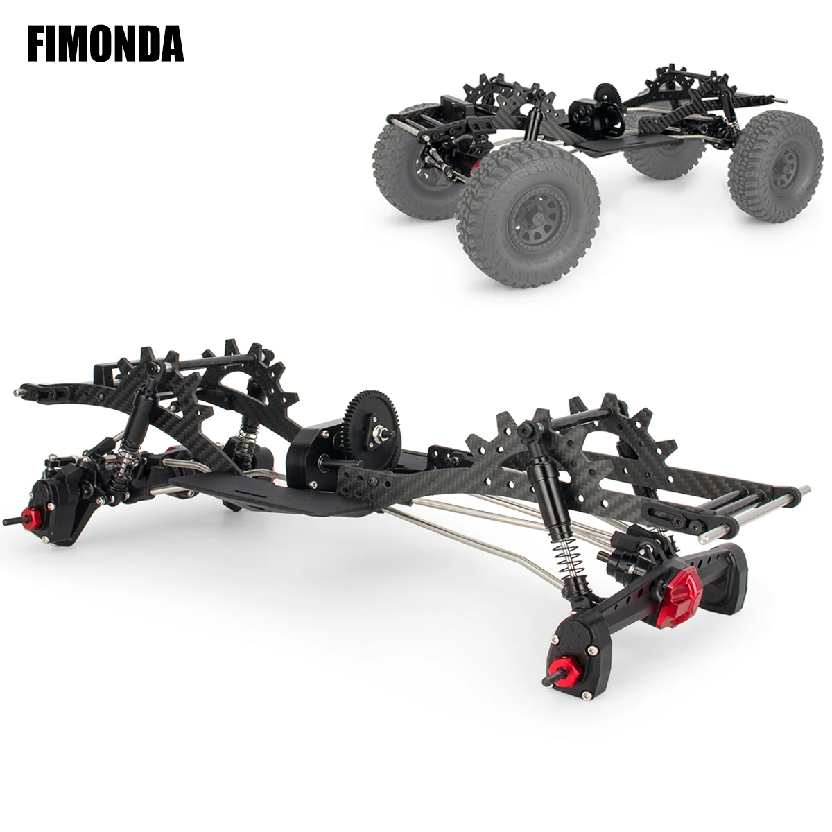 

LCG Chassis Kit for 1/10 RC Crawlers SCX10 Capra Compatible High-Performance Low Center Gravity Upgrade