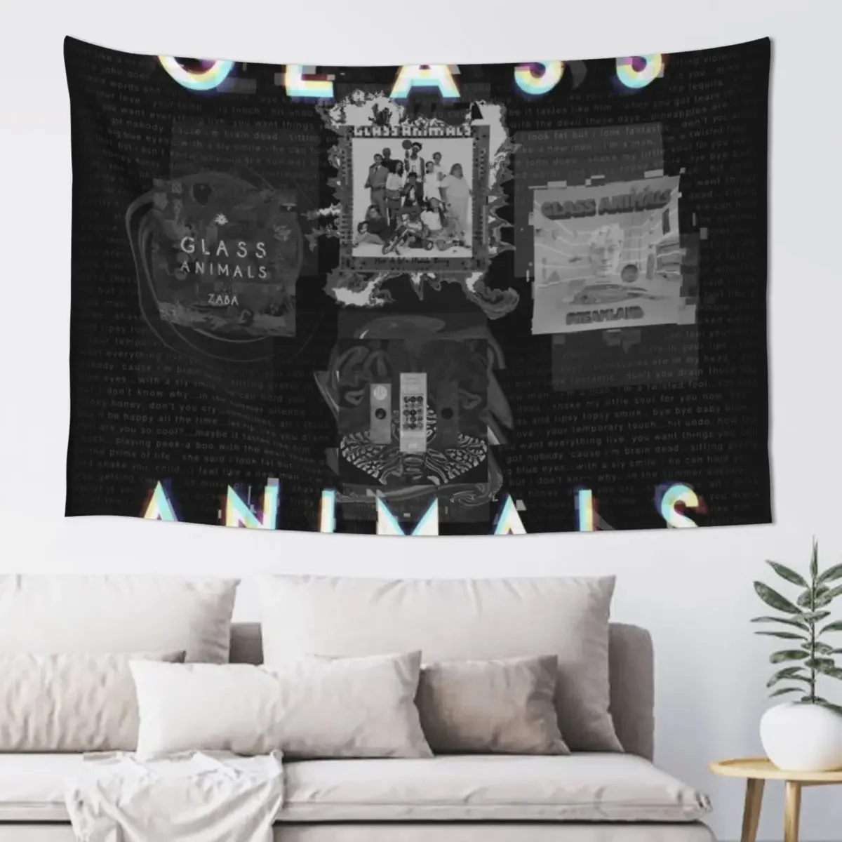 

Glass Animals - 4 Album Cover Design Tapestry Room Decor For Girls Wall Decoration Items Room Decor Tapestry