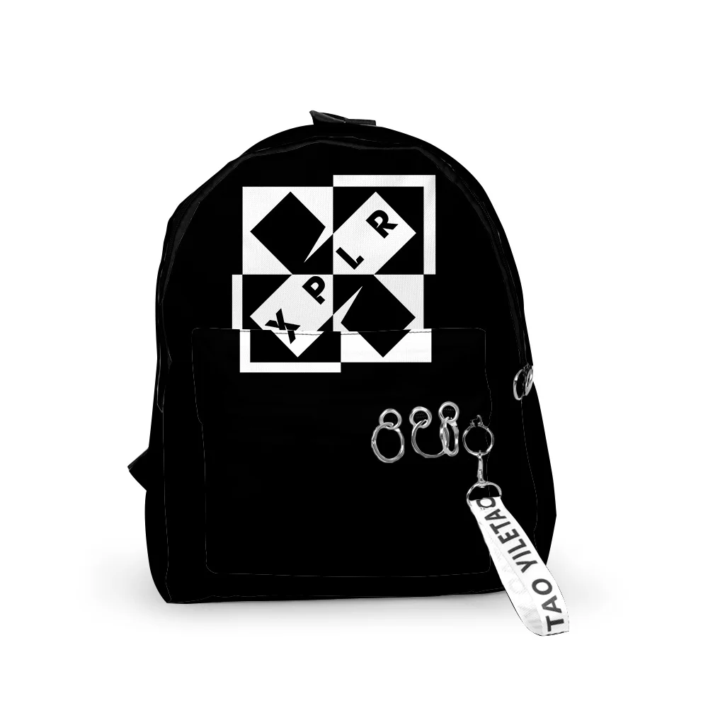 Imagem -03 - Sam e Colby Xplr Bolsa de Escola Mochilas Populares Juventude Notebook 3d Print Oxford Porta-chaves à Prova Dágua Pequenos Bolsas de Viagem