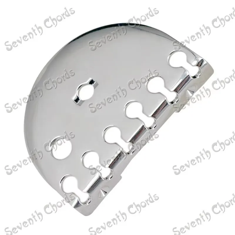 Ein Satz Nickel-E-Gitarrenbrücken für 6-Saiter, Sattel, Musikinstrumentenzubehörteile – Detail 4
