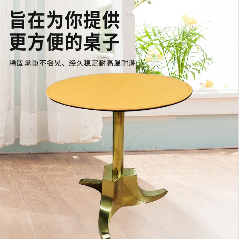 

Sofa side table modern simple round small coffee creative corner table Italian minimalist living room small coffee
