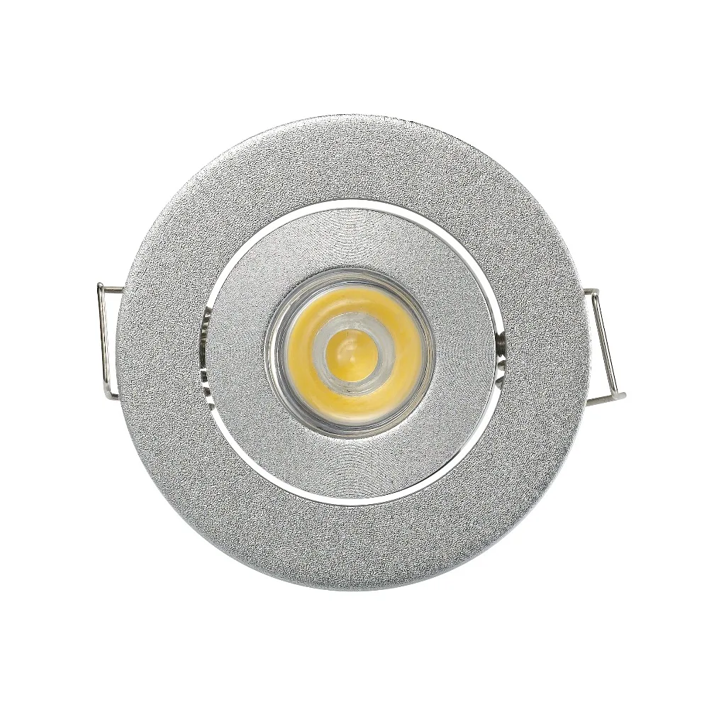 Factory Dimmable LED Mini Spot Recessed Ceiling Downlight 3W White Black Silver Gold Cabinet Lamp Include Driver