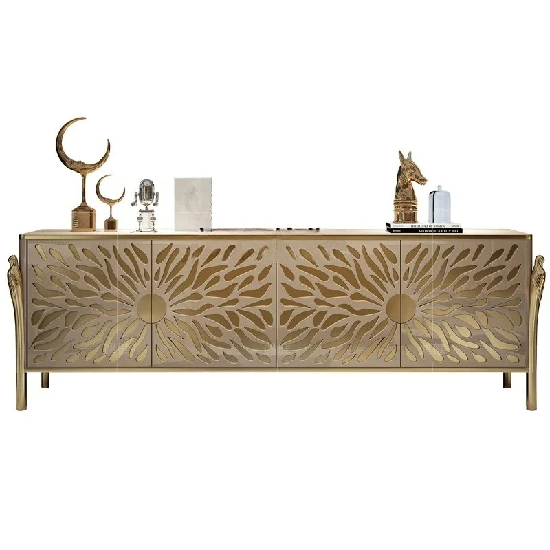 

Light luxury TV cabinet Post-modern simple TV cabinet Living room Hong Kong-style floor cabinet Painting process American style