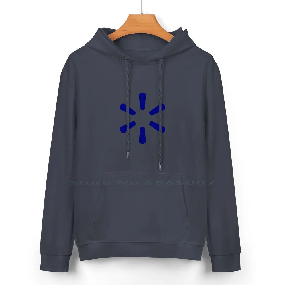 Dark Blue Walmart Spark Pure Cotton Hoodie Sweater 24 Colors Darkblue Dark Blue Walmart Spark 100% Cotton Hooded Sweatshirt For