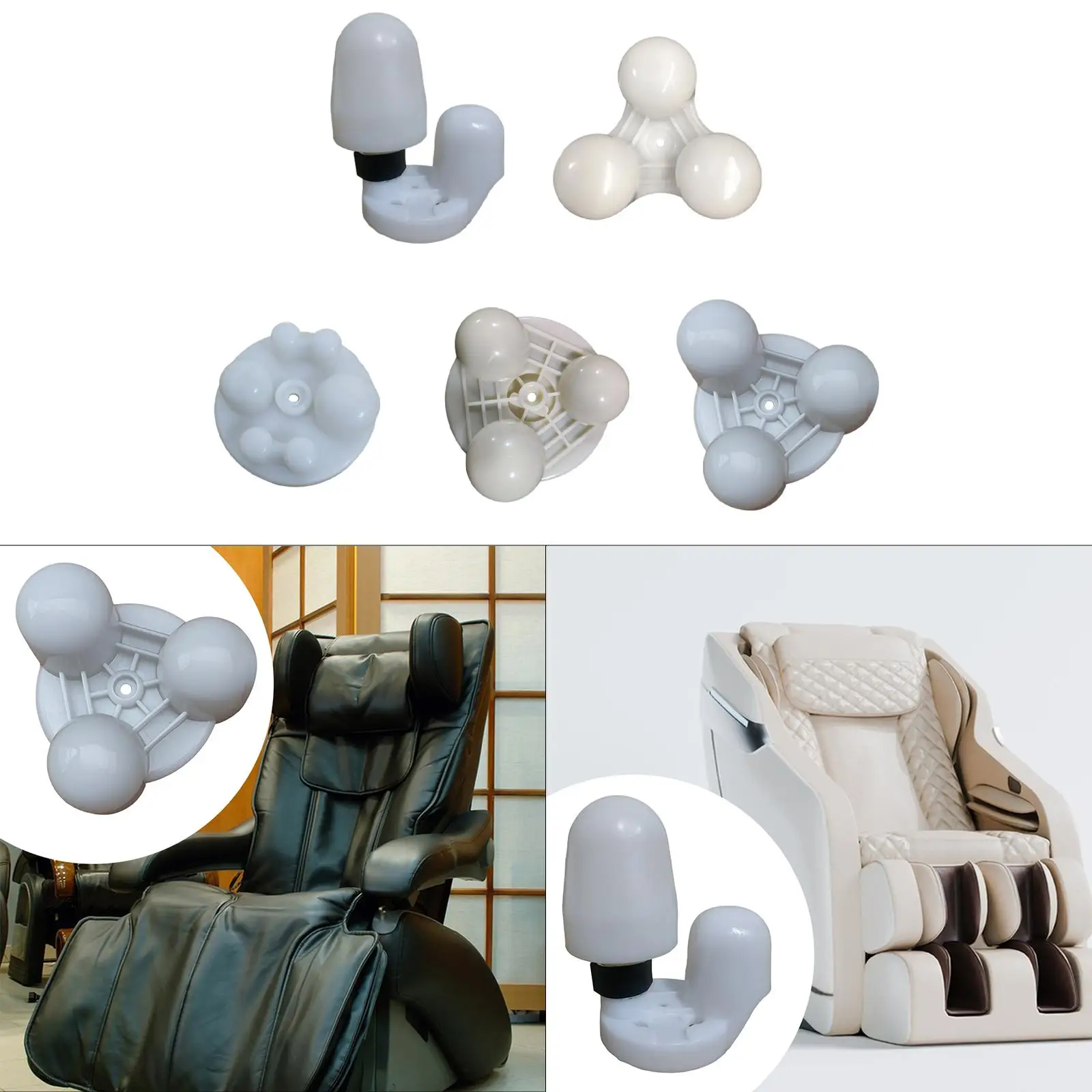 

Massage Seat Rotating Ball recliner Chair Massager Rotating Ball Roller Part Mechanism Repair Spare Part Replacement