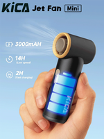 KiCA Portable JetFan-Mini Air Blower Pocket Turbo Fan Rechargeable 13-Hour Battery Life 36000rmp for Cooling, Dusting, Camping