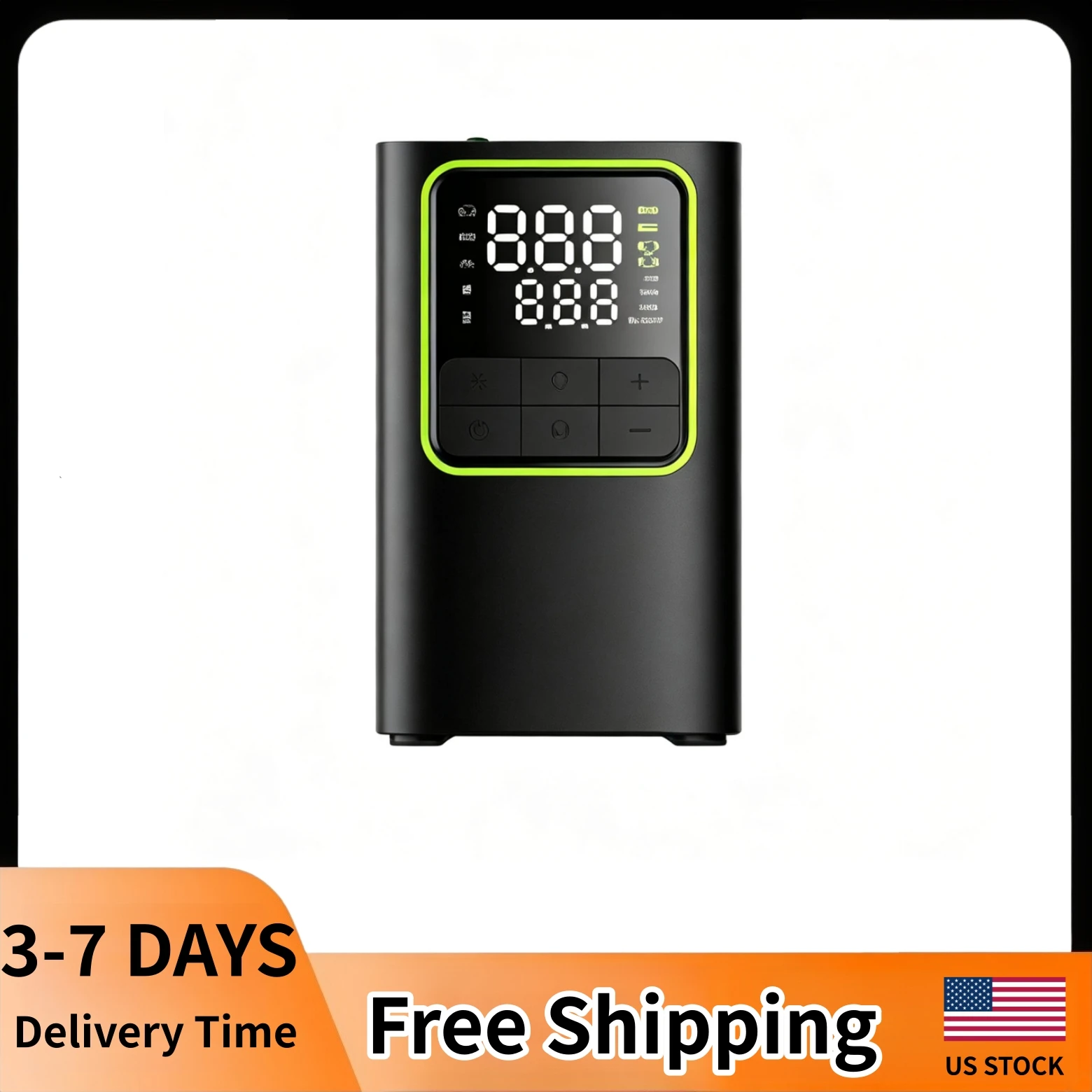 Portable Tire Inflator Pump 150PSI With Digital Pressure Gauge 6000mAh High Capacity Fast Inflation Car Motorcycle Supplies