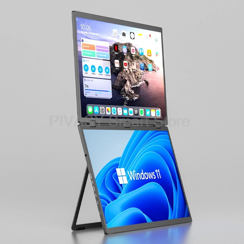 شاشة محمولة 14-18.5 بوصة 2.5K لألعاب الكمبيوتر شاشة مزدوجة PS5 شاشة تمديد خارجية 120 هرتز معدل تحديث IPS لوحة العرض