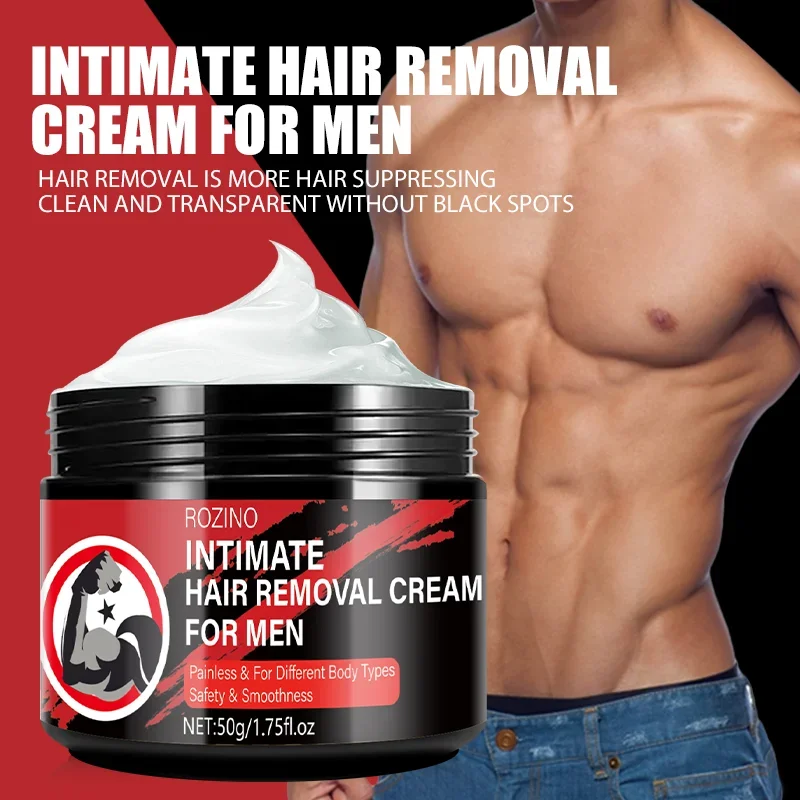 1pc Men\'s Smooth Painless Hair Removal Cream Men\'s Private Leg Armpit Chest, Men\'s Intimate Leg Body Armpit Hair Removal Cream 5