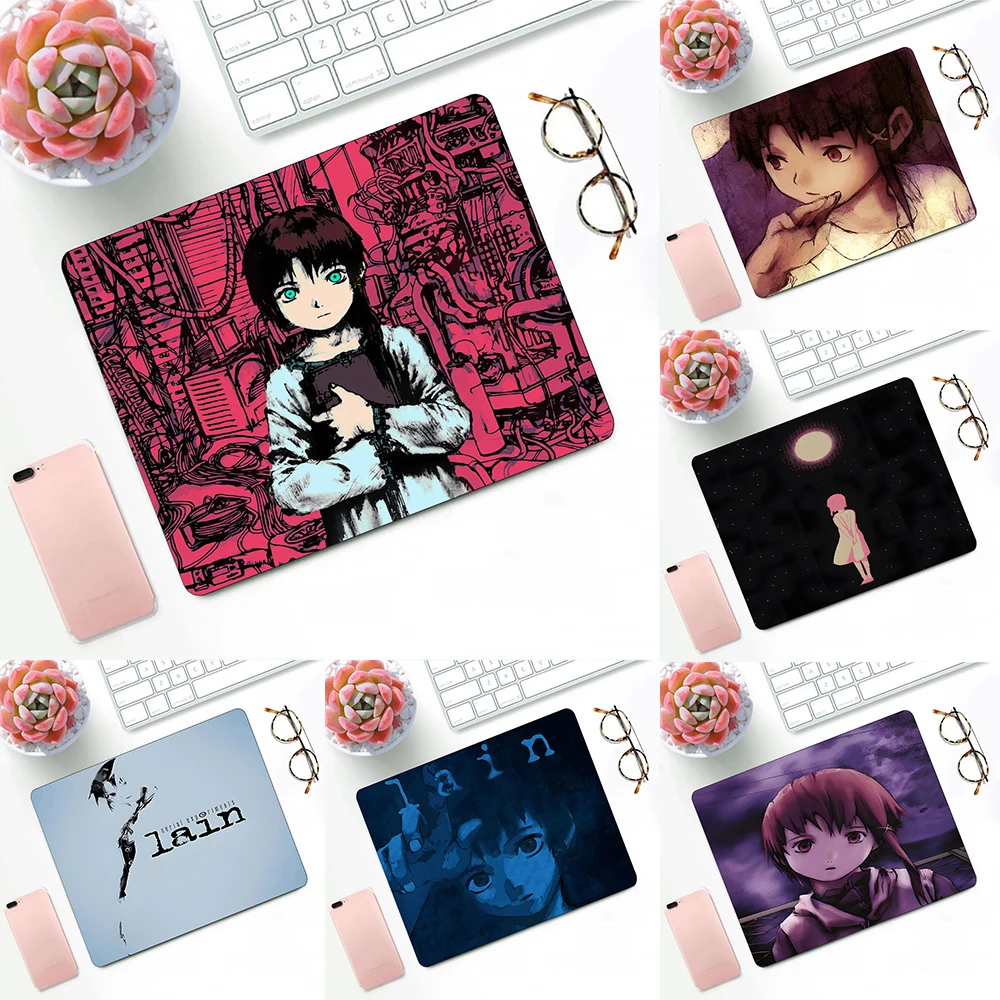 

Experiments Lain Gaming Mouse Pad XS Small Mousepad For PC Gamer Desktop Decoration Office Mouse Mat Deskmat Rug