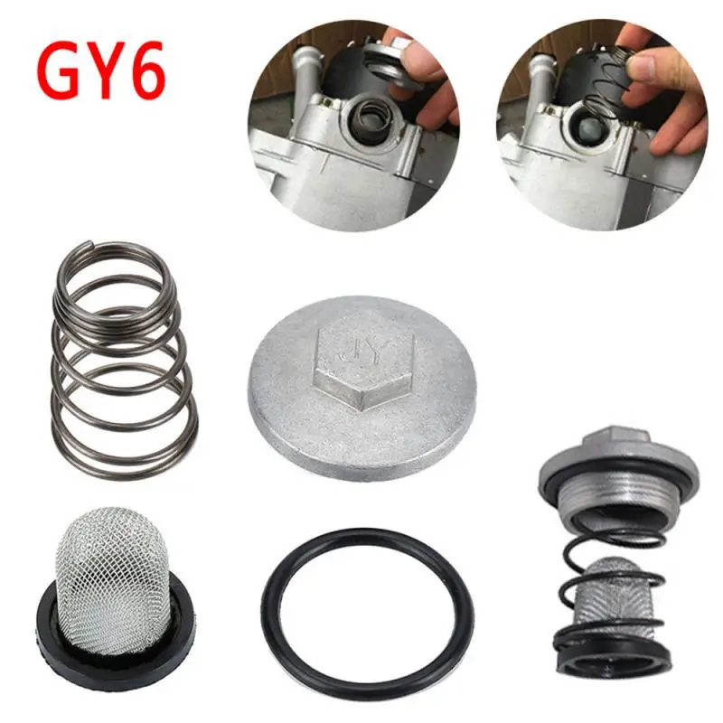 CAR-partment GY6 50cc to 150cc 125/150 Engine Parts Plug Moped Oil Filter Drain Screw Scooter For Baotian Benzhou Znen Taotao