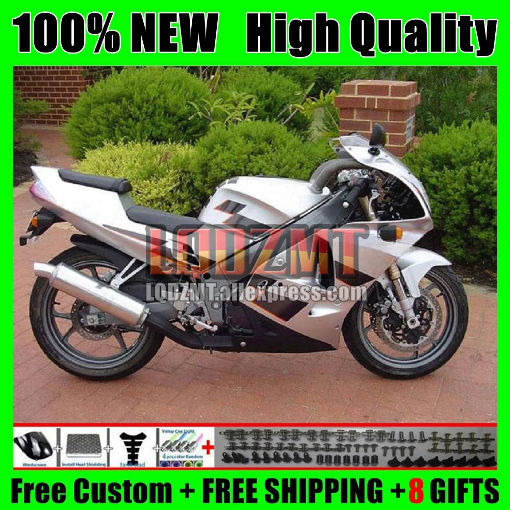 Fairing For KAWASAKI NINJA ZXR-250 ZX-R250 ZX 2R 81No.59 ZXR 250 ZX-2R ZXR250 91 92 93 94 ZX2R Silver Black 1995 1996 1997 1998