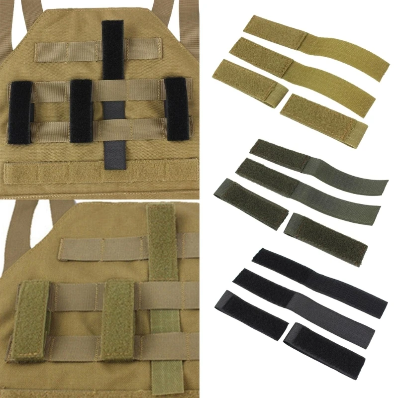 Tactic Patches Molles Strips Attachment for 3 inch High Patches, Tactic Molles Strips Hook & Loop for Badges Backpack