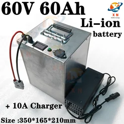 17S bms 60V 60Ah lithium ion li ion liion lipo battery for 3000w 5000w electric scooter e bike moutain Tricycle Motorcycle