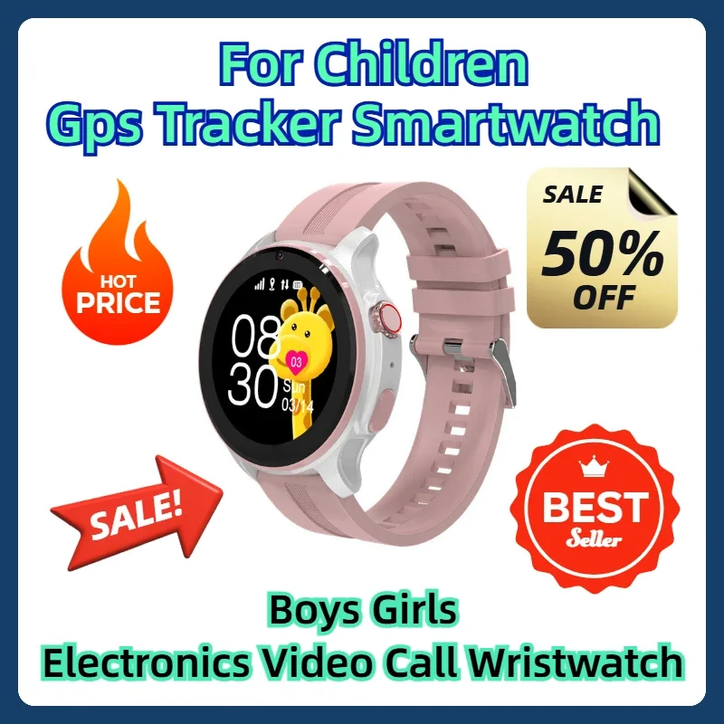 Boys Girls Electronics Video Call Wristwatch For Children  Gps Tracker Smartwatch