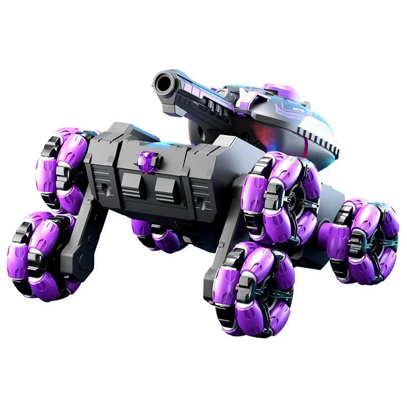 Brinquedo infantil gesto detecção deformação fora de estrada carro brinquedo seis rodas dublê tanque de controle remoto pode lançar veículo de água