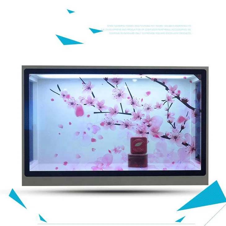 3d Advertising Display Touch Screen Monitor LCD Box Transparent LCD Showcase for Product Exhibition