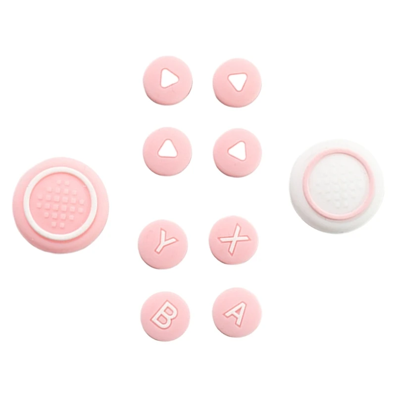 Set of 10pcs Silicone Joystick Caps for Game Controller Replacement Directional Key Cover