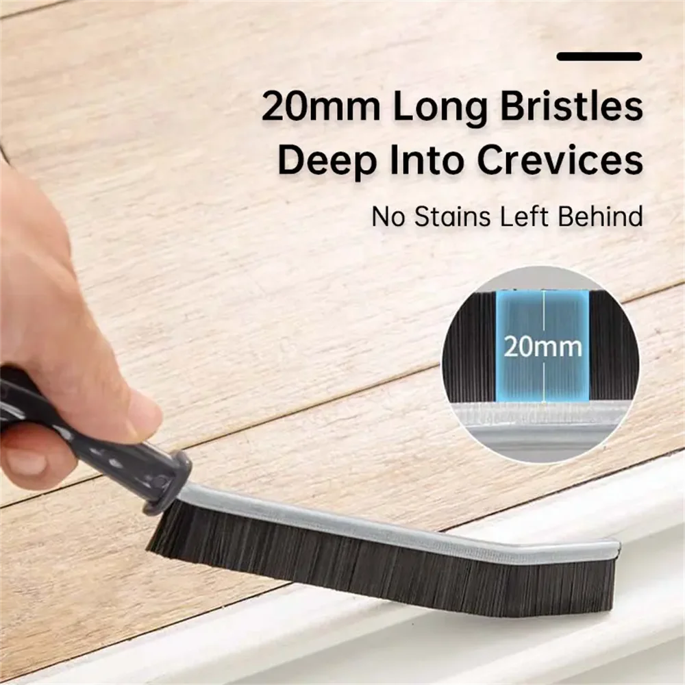 Cleaning Brush for Fine Seam Corners Groove Window Cleaning Tools Kitchen Bathroom Tiles Joints Brush Microfiber Toilet WC Brush