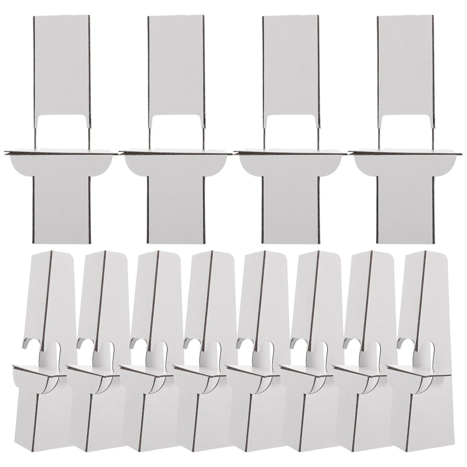 

12 Pcs Paper Holder Cardboard Easel Back Display Stand White Easels for Displaying Poster Boards Small Backdrop