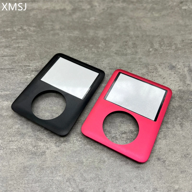 black red metal front faceplate fascia front case cover housing with lens window for iPod nano 3rd nano 3 4gb 8gb