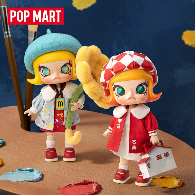 

POPMART MOLLY 20th Anniversary Series 1/8 Movable Doll Kawaii Action Figure Blind Box Toys Decorative Surprise Birthday Gift