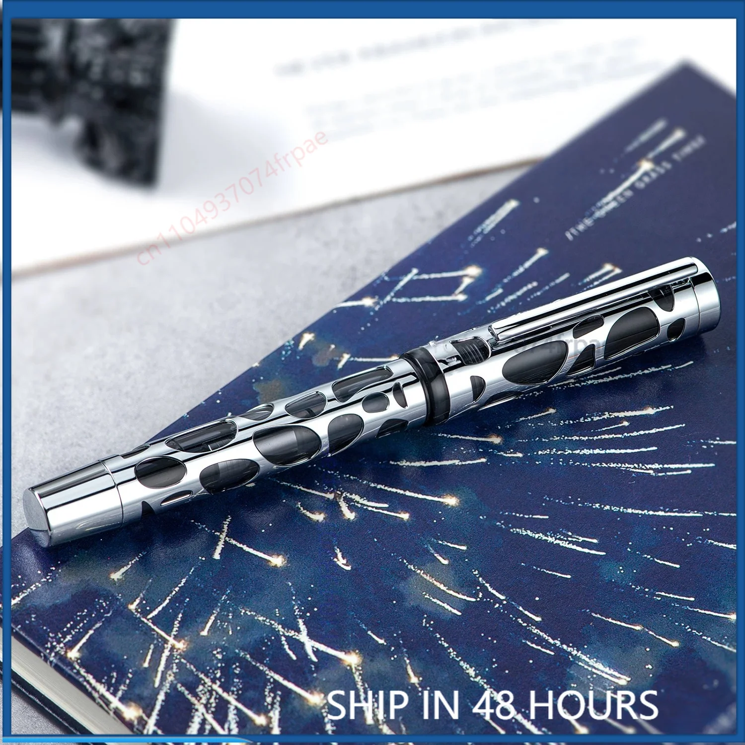 For Asvine M169 Hollow Metal Skeleton Fountain Pen Dropper Converter Dual Use Calligraphy Gift Pen