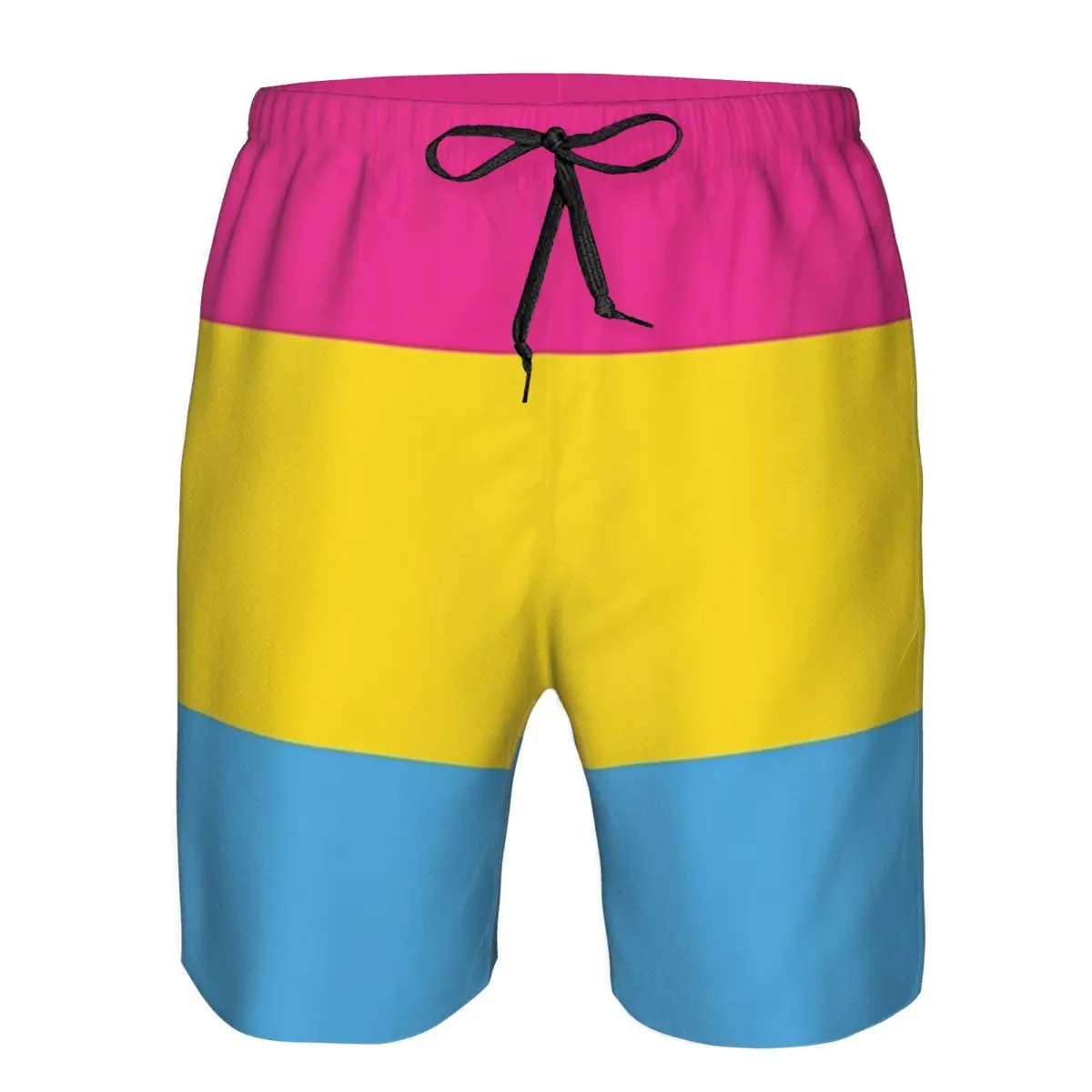 Pansexual Pride Flag Trunks Beach Board Shorts Casual Quick Dry Swim Summer Men Pants
