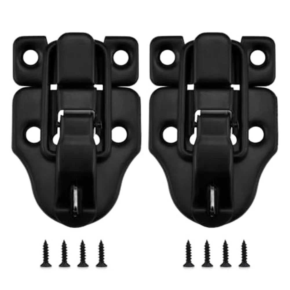 Cabinet Locks Black Classic Duckbill Locks DIY Projects Anti-rust Black Coating Easy Installation Hardening Screws