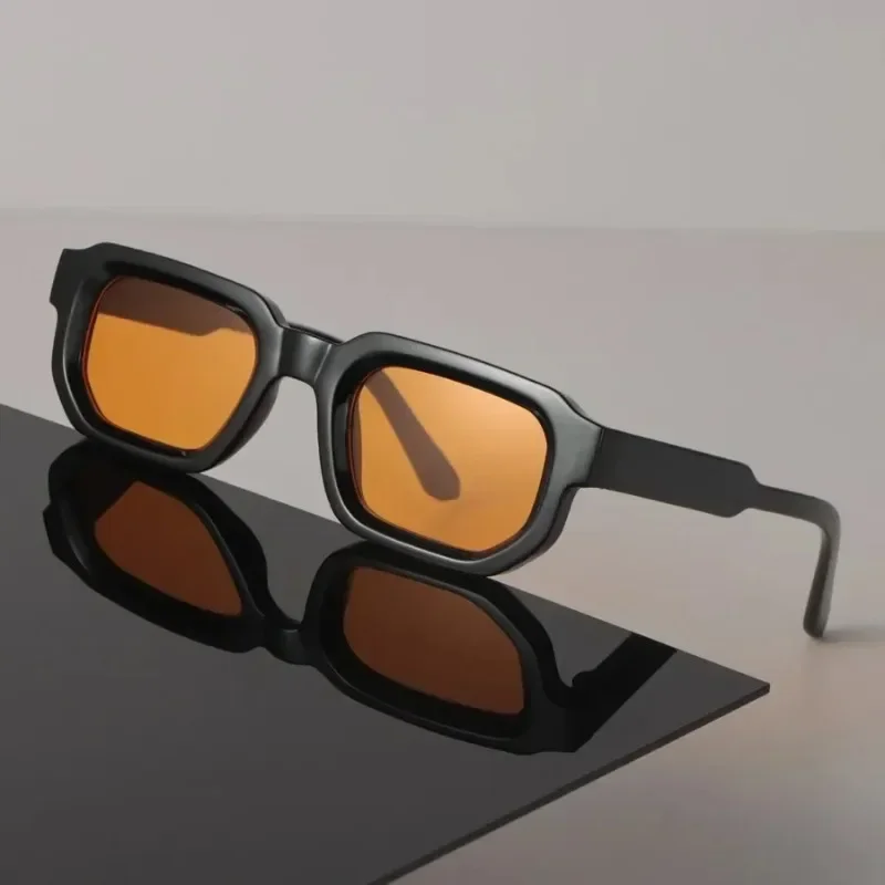 Sexy Square Sunglasses Women Men Black Sun Glasses Cool Designer Eyewear Luxury Colorful Mirror Lens Brand view 2