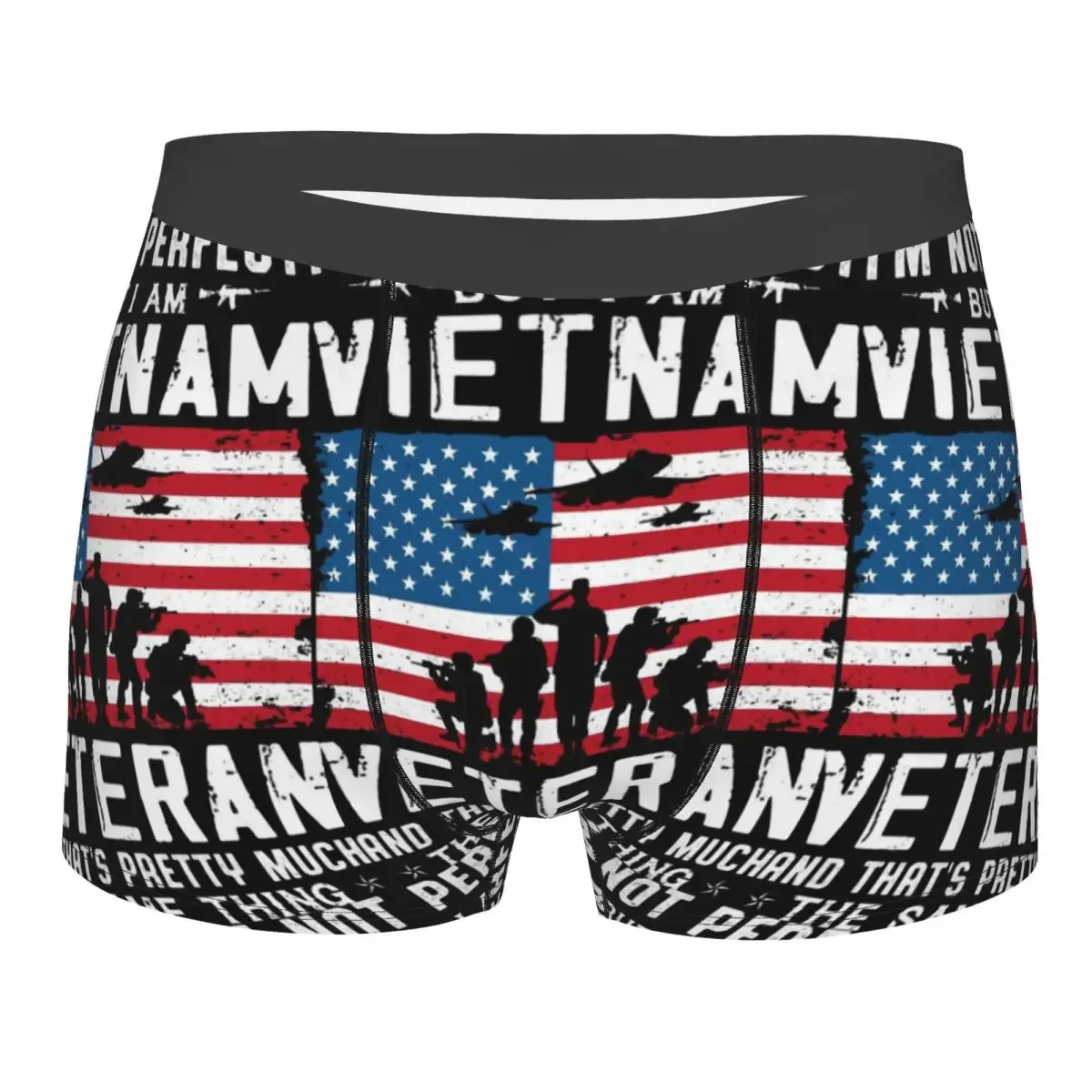 Im Not Perfect But I Am A Vietnam Veteran Man's Boxer Briefs Highly Breathable Underpants Top Quality Print Shorts Gift Idea