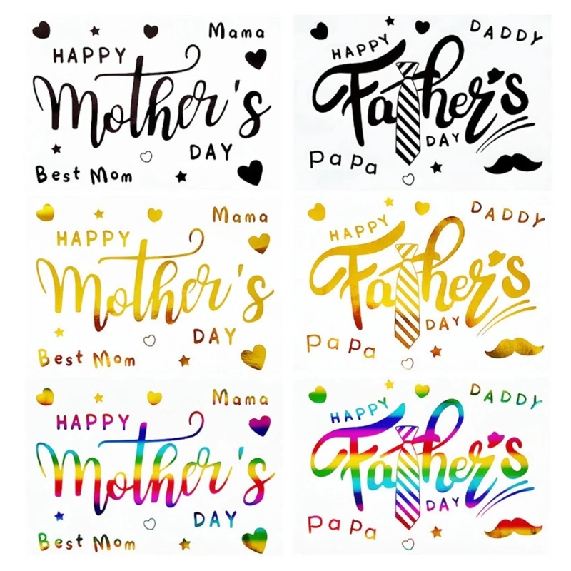 Fathers Day Balloon Stickers Decals DIY Scrapbooking Paster for Clear Balloon Dropsale