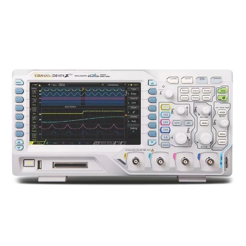 DS1074Z Plus 4 Channel Oscilloscope 7.0 Inches TFT LCD Display 70MHZ Bandwidth 1GSa/s Memory Depth 12Mpts Digital Oscilloscope