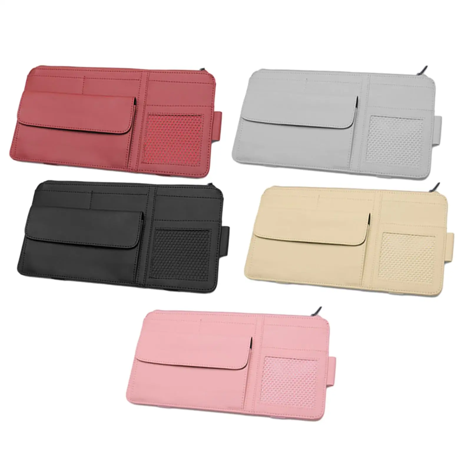 Car Visor Organizer Automobile Card Holder for Document Pens Men Women