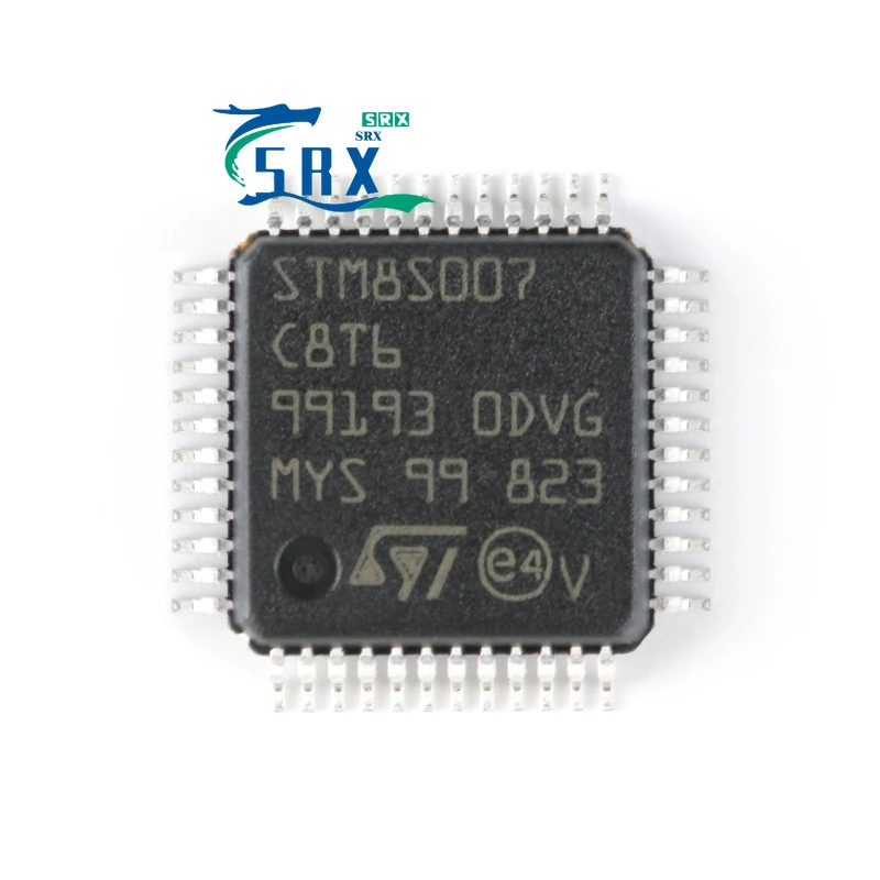 Original genuine STM8S007C8T6 LQFP-48 24MHz/64KB flash memory/8-bit microcontroller-MCU For bulk orders please inquire