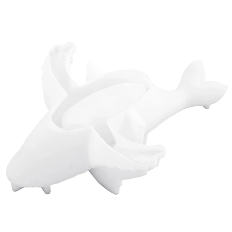 

Y4QE Portable Whale Ocean Themed Silicone Mold Craft Supplies for Plaster Holder Storage Jar and Home Decoration