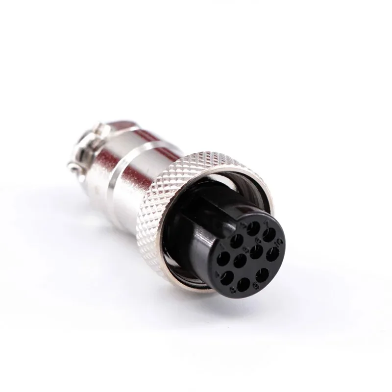 GX12/16/20 2/3/4/5/6/7/8/9/10/12/14Core15 Pin Flange Type Male&Female Connectors Copper  Aviation Plug &Socket