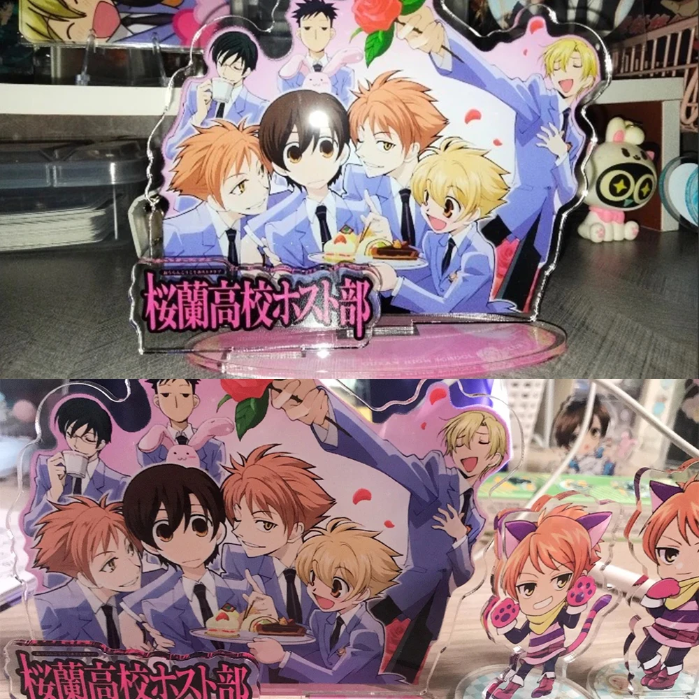 Anime Ouran High School Host Club Tamaki Suou Kyoya Ootori Acrylic Stand Desktop Ornament Cosplay Props Collection Fans Gifts image 4