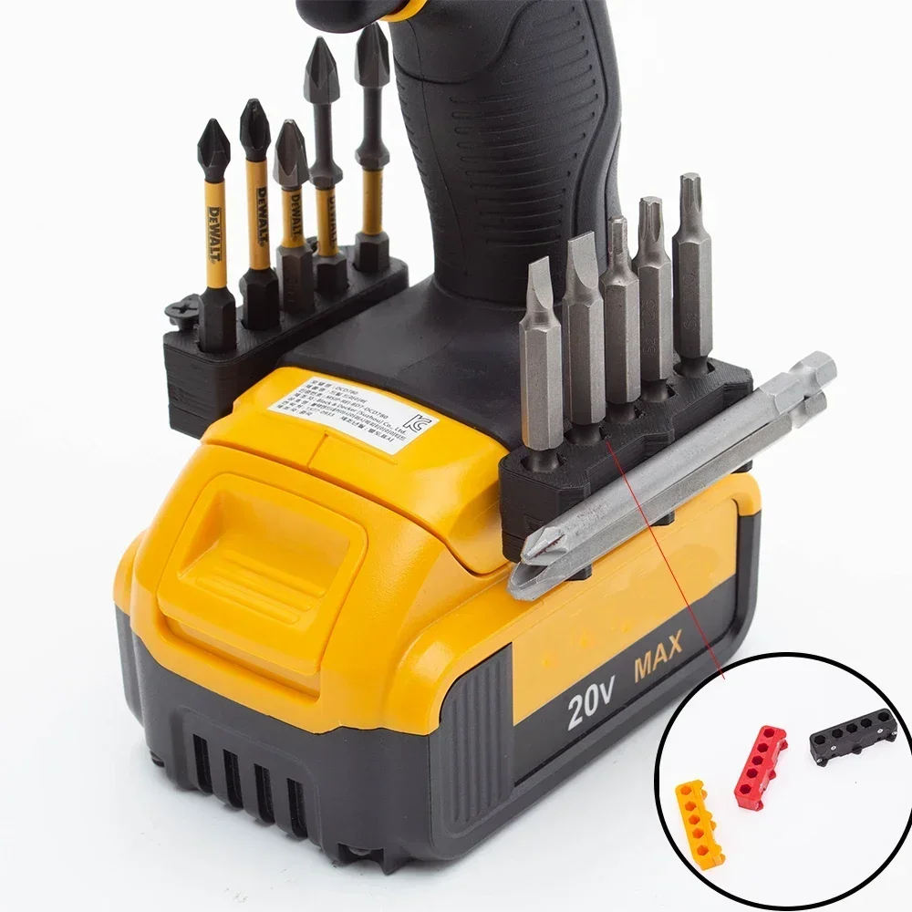 

For DeWalt Series Tools Screwdriver Batch Head Rack Five-Hole with Screws Magnet Drill Set (Drill and Bits are not included)