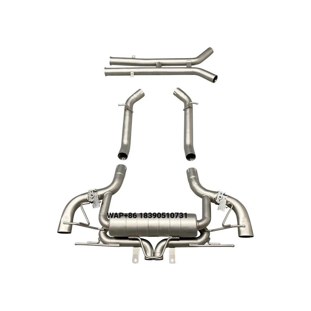 Awesome High Quality Valved Catback Exhaust Upgrade for   GT GTS GTR GTC 4.0T SS304 Exhaust Muffler Car Accessories