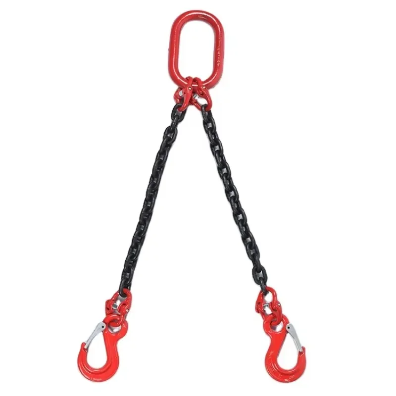 G80 Manganese Steel Lifting Chain Sling 2 3 4 Ton Capacity with Master Link Hook for Crane Hoist Application